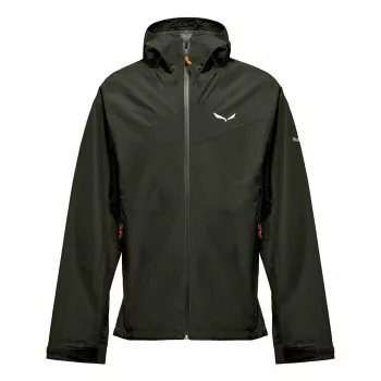 Salewa Puez Aqua 4 PTX 2.5L Jacket - Dark Olive, Size M