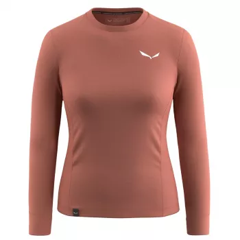 Sweat Salewa Puez Dry Tee pour femme, rouge, M