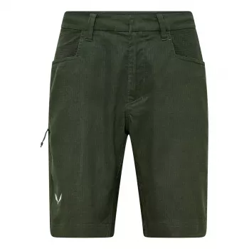 Salewa Agner Hemp Ripstop Shorts - Dark Olive - Size M