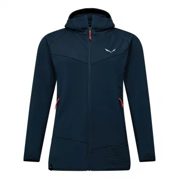 Sweat à capuche polaire SALEWA Puez Altavia, Navy Blazer, pour femme, 36