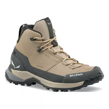 Chaussures SALEWA Puez Leather Mid PTX pour femme Quicksand Onyx UK