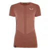 T-shirt Salewa Zebru Medium Warm Merino Wool femme Etruscan Red L