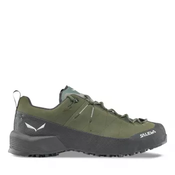 Salewa Wildfire Leather 2 GTX Approach Shoe - Faded Green/Black, EU 45