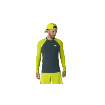 Salewa Dynafit Ultra S-Tech L/S Tee - Ultra Yellow, taille S/M
