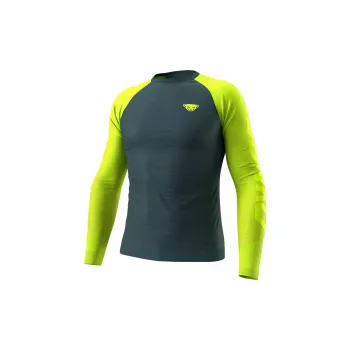 SALEWA Dynafit Ultra S-Tech L/S Tee - Ultra Yellow, taille L/XL
