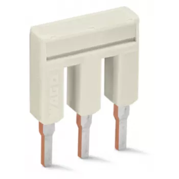WAGO 2002-403 cavalier Push-in, 3 voies, isolé, gris clair