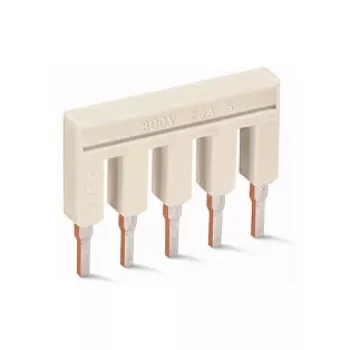 WAGO 2002-405 cavalier Push-in, 5 voies, isolé, gris clair
