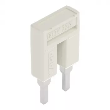WAGO 2004-402 cavalier Push-in, 2 voies, isolé, gris clair