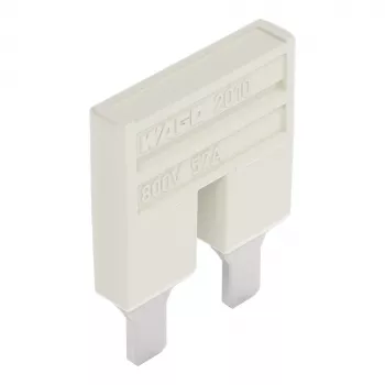 WAGO 2010-402 cavalier Push-in, 2 voies, isolé, gris clair