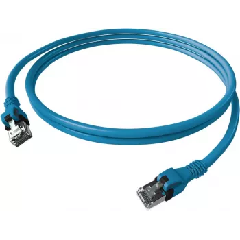 Câble patch EasyLan saCon DualBoot S/FTP bleu 2,00m Cat.6A - FTP - SFTP