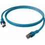 Câble patch EasyLan saCon DualBoot Cat.6A S/FTP bleu 7,5m