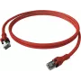 Câble patch EasyLan saCon DualBoot S/FTP rouge 1,0m Cat.6A