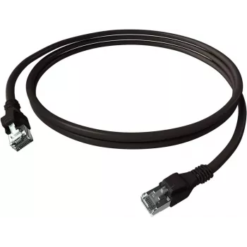 Câble patch EasyLan saCon DualBoot S/FTP noir 3,00m Cat.6A