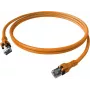 Câble patch EasyLan saCon DualBoot S/FTP Cat.6A orange 1,0 m