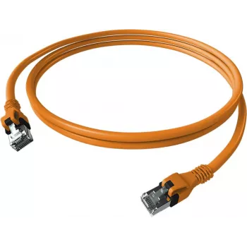 Câble patch EasyLan saCon DualBoot S/FTP orange 5,00 m Cat.6A