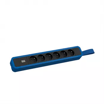 Bachmann PRIMO 2 multiprise 6xUTE avec anneau de suspension 2,0m CEE7/7 RAL5010