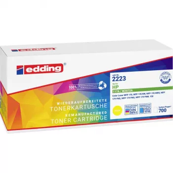 Cartouche de toner jaune Edding EDD-2223 compatible avec HP 117A (W2072A) – 700 pages