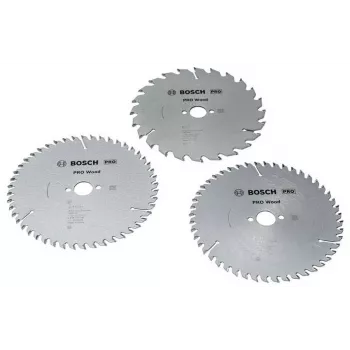 Lame de scie circulaire bois BOSCH POWERTOOLS PRO 160 mm (lot promo de 3)