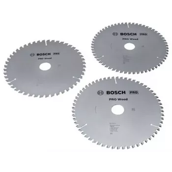 Lame de scie circulaire bois BOSCH POWERTOOLS PRO 216 mm (lot promo de 3)