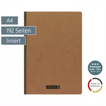 Cahier d'exercices BRUNNEN FACT!plus A4 ligné 96 feuilles marron 104347170