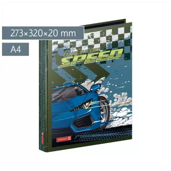 Brunnen Fast Wheels classeur à anneaux bleu
