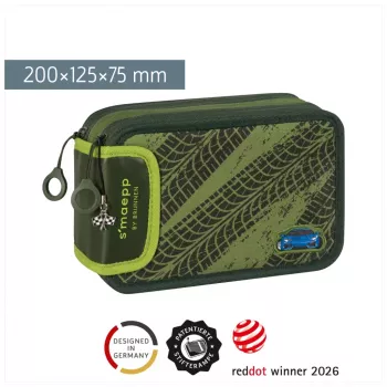 BRUNNEN trousse pré-garnie s'maepp Fast Wheels vert/vert clair 33 pièces, 20,0 x 7,5 cm (1049121521)