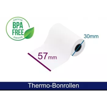 Rouleau thermique ARTDEV - 57 30 12 B/D max./K blanc 8 m