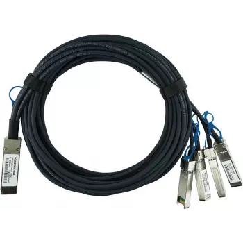 BLUEOPTICS câble breakout direct attach BlueLAN passif compatible Supermicro CBL-NTWK-0932-Q4S2M 100GBASE-CR4 QSFP28 vers 4x25GBASE-CR SFP28, 2m, AWG26