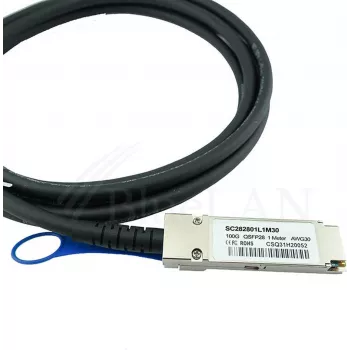 BLUELAN Câble direct attach compatible HPE 845418-B21, 100GBASE-CR4, Infiniband EDR, 26AWG, 5 mètres (845418-B21-BL)