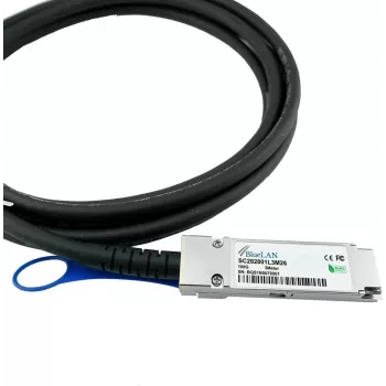 Câble direct attach (DAC) BlueLAN compatible BlueOptics Lenovo ASQW, QSFP28, 100GBASE-CR4, Infiniband EDR, 30AWG, 1 mètre
