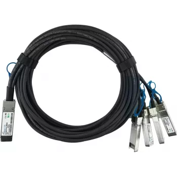 Câble Direct Attach Breakout passif BlueLAN 100GBASE-CR4 QSFP28 vers 4x25GBASE-CR SFP28 1 m AWG26 compatible BLUEOPTICS Supermicro CBL-NTWK-0988-Q28M1