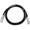 BlueLAN Câble d'attache directe QSFP+ compatible Fortinet FN-CABLE-QSFP+1-BL, 40GBASE-CR4, 1 m, twinax cuivre passif