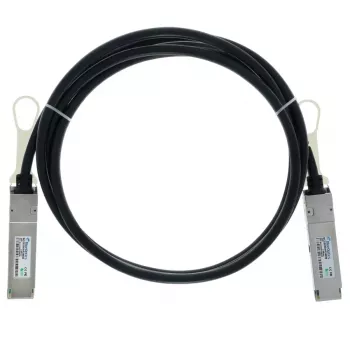 BlueLAN Câble d'attache directe QSFP+ compatible H3C QSFP-40G-2M-CM-BL, 40GBASE-CR4, 30AWG, 2 mètres