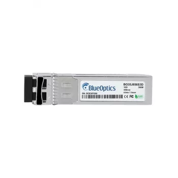 Émetteur-récepteur SFP+ BlueOptics BO35J856S3D compatible avec Finisar FTLX8574D3BCL, 10GBASE-SR, 850 nm, 300 m OM3/400 m OM4 MMF, LC duplex