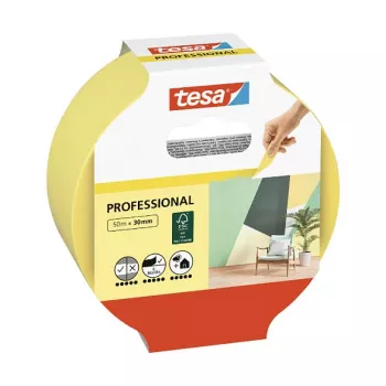 Ruban de masquage peintre Professional Tesa jaune 50 m x 30 mm 1 rouleau