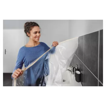 Film de protection Tesa Easy Cover Economy avec ruban adhésif, recharge, 33 m x 1,40 m