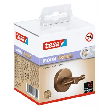 Crochet pour peignoir MOON Bronze tesa, autocollant, métal revêtu PVD (40604-00000-00)