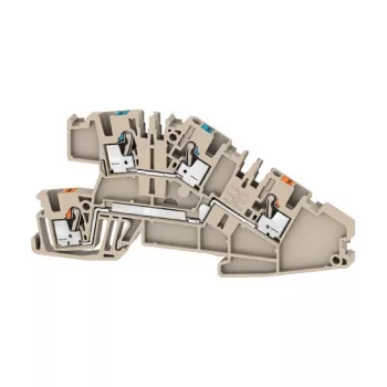 Weidmüller AITB 2.5 BB N-L Borne de passage, bleue, raccordement à vis, 500 V, 24 A, 2,5 mm², rail DIN