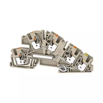 Weidmüller AITB 4 BB L-L-PE Installation Terminal Block, Screw Connection, 32A, 400V, Black