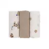 Lot de 3 langes en mousseline Lassig 60x60 cm Little Mateys bleu roi