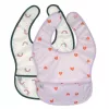 Ensemble de bavoirs imperméables Lassig 6m+ Happy Rascals Heart Lavender