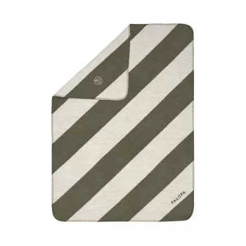 PALOPA Ida M Striped Dog Blanket Dark Green