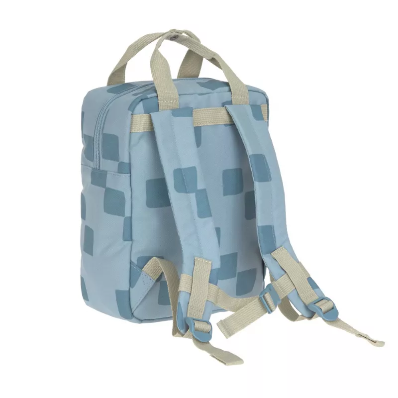 Mini sac à dos carré Lassig Pattern Party Blue