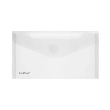 Pochette document FolderSys DIN long transparente pack de 10