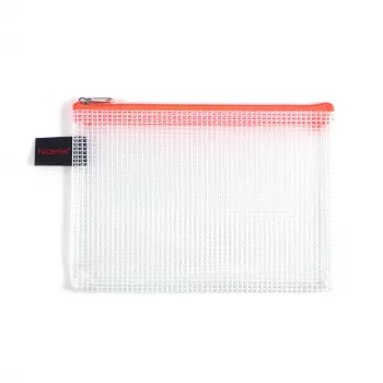 Pochette zippée FolderSys A6 transparente PVC 0,2 mm