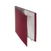 Porte-vues FolderSys bordeaux avec 10 pochettes A4