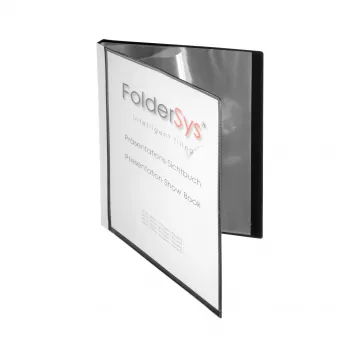 Porte-vues FolderSys A4 noir 20 pochettes