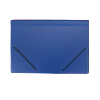 Chemise à soufflet FolderSys 5 compartiments bleu