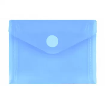 Pochettes transparentes FolderSys A7 paysage, bleu transparent, lot de 10 (40117-44)