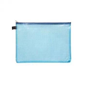 Pochettes à documents FolderSys A4 à fermeture éclair, transparentes, lot de 10